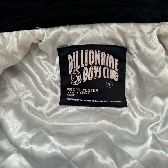 Billionaire Boys Club BBC Astronaut Varsity Jacket - Black/White - Size S - Picture 9 of 13